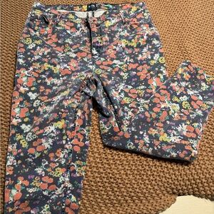 Maeve (Anthropologie) floral jeans